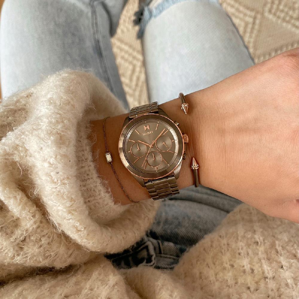 Mvmt Rectangle Chain Women's Bracelet Taupe