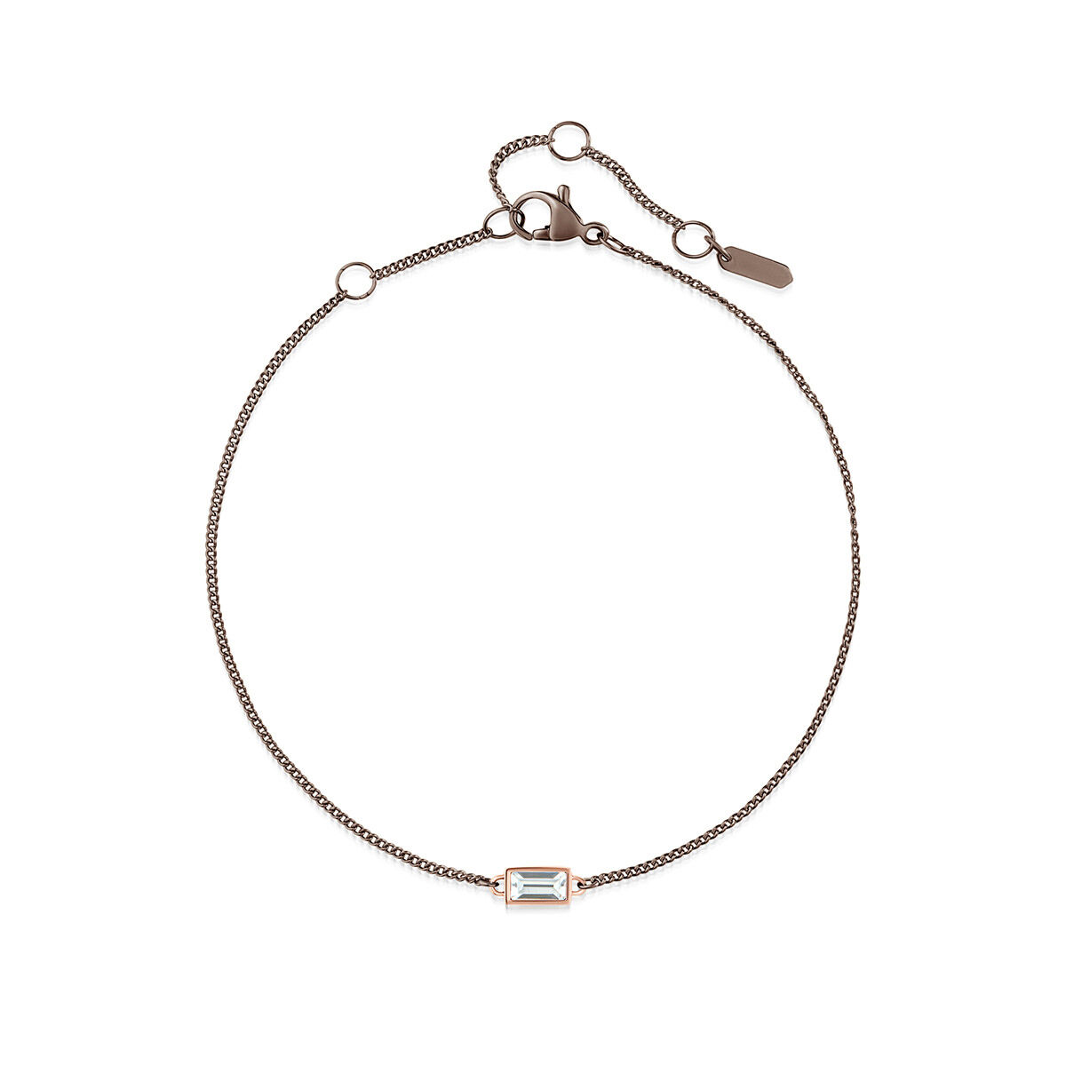 mvmt Rectangle Chain Women's Bracelet Taupe