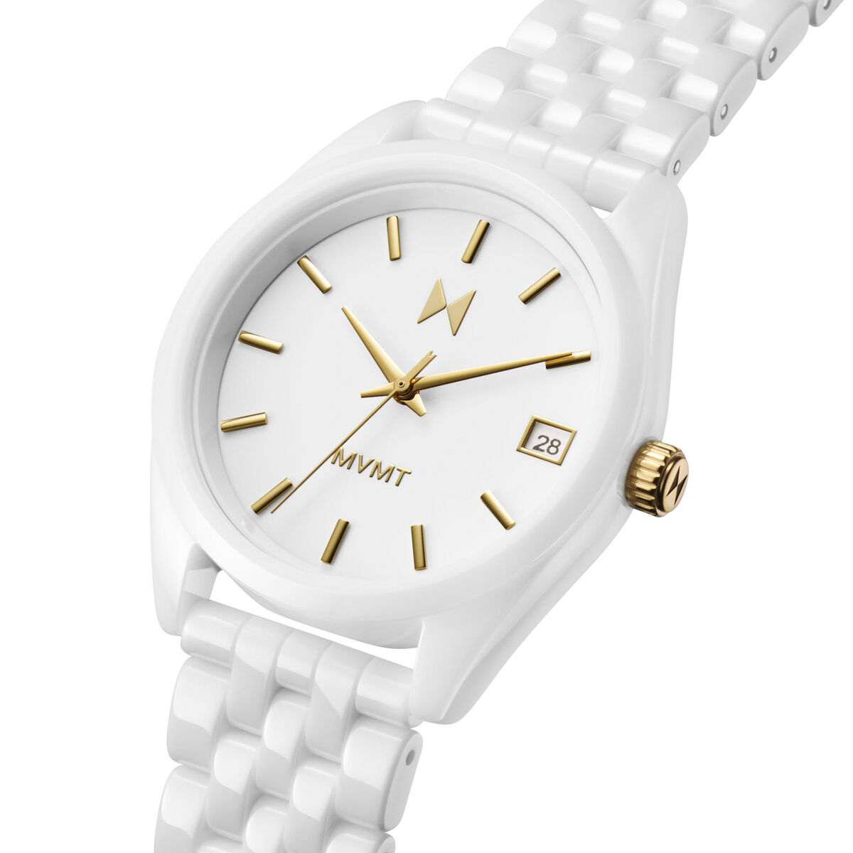 Mvmt Rise Boyfriend Ceramic Gloss White | 36MM