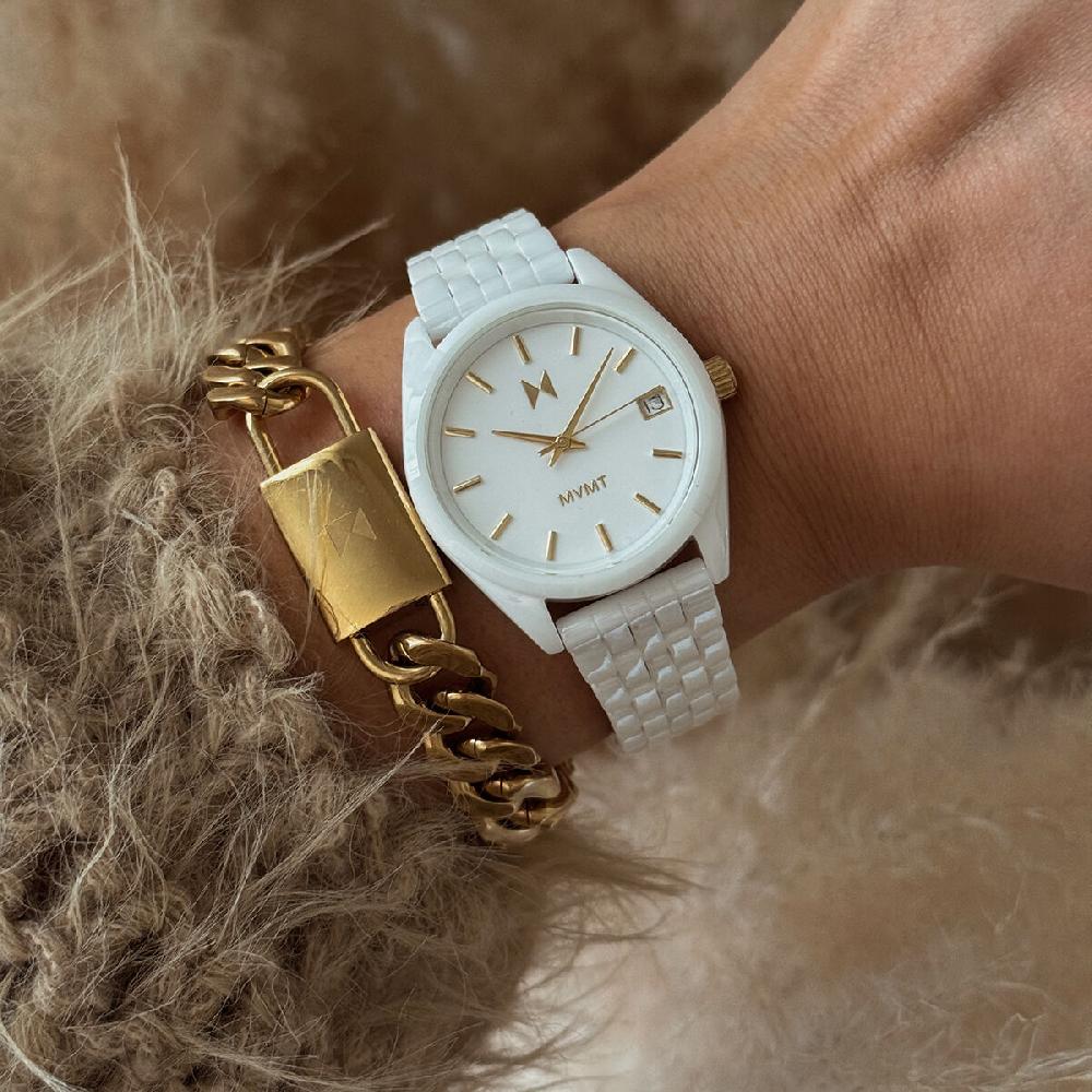 Mvmt Rise Boyfriend Ceramic Gloss White | 36MM