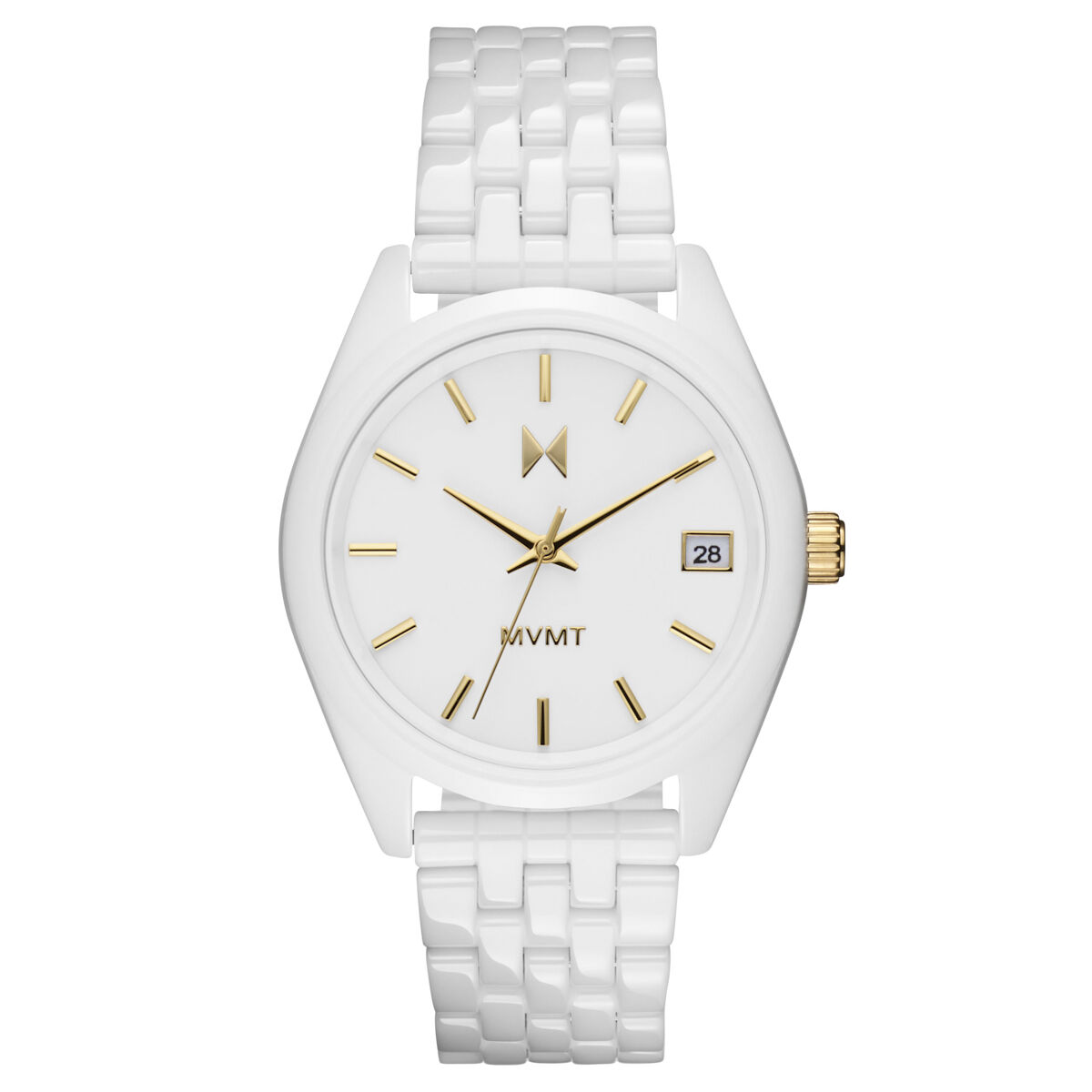 mvmt Rise Boyfriend Ceramic Gloss White | 36MM