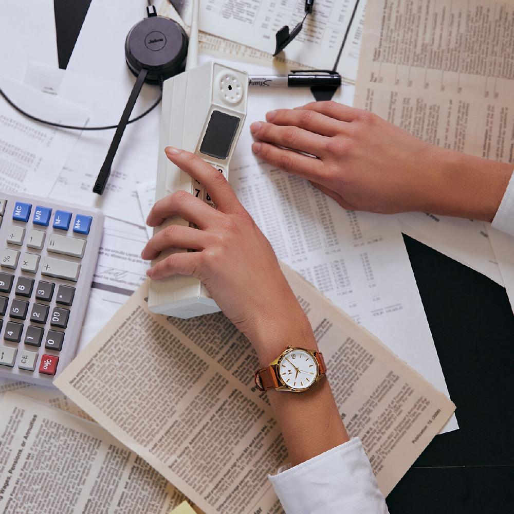 Mvmt Rise Boyfriend Italian Tan | 36MM