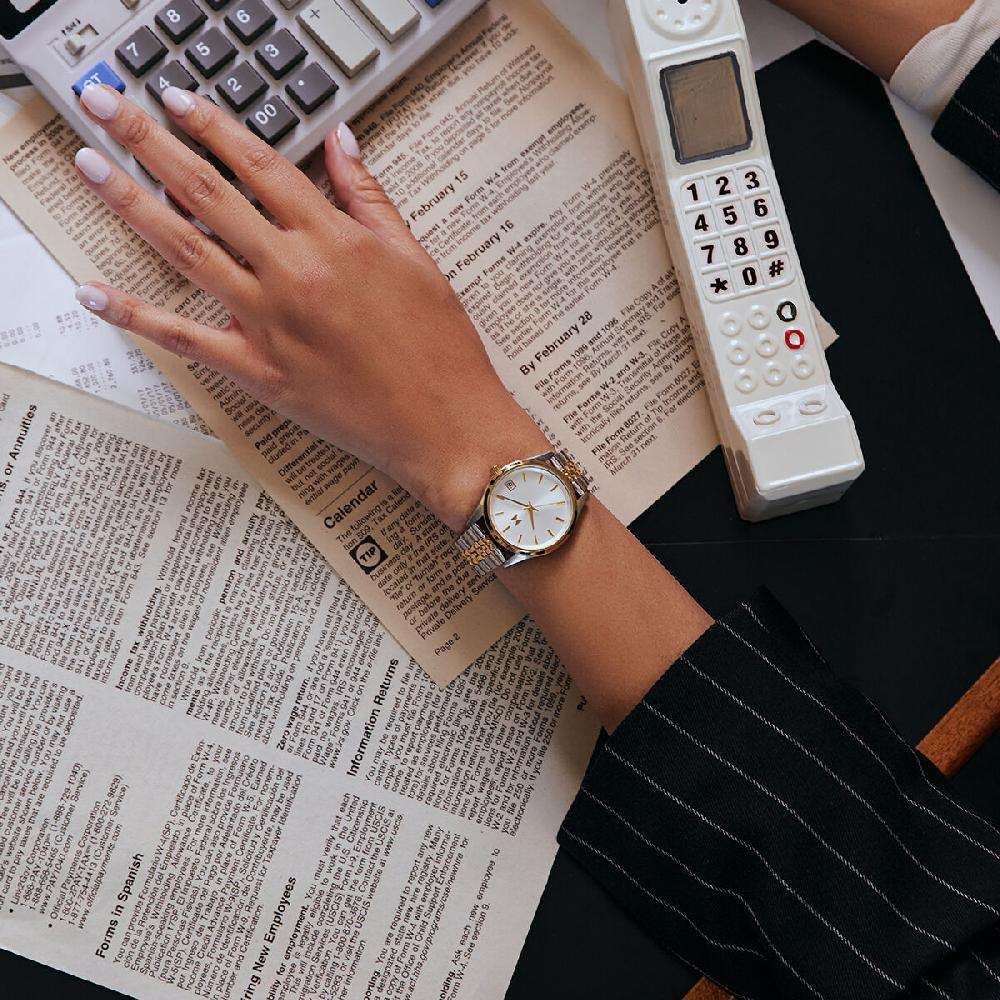 Mvmt Rise Boyfriend Silver Gold | 36MM