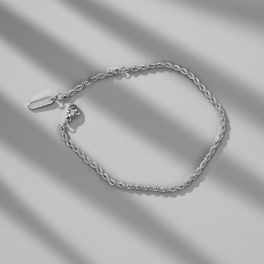 Mvmt Rope Chain Bracelet - 2.4MM Silver