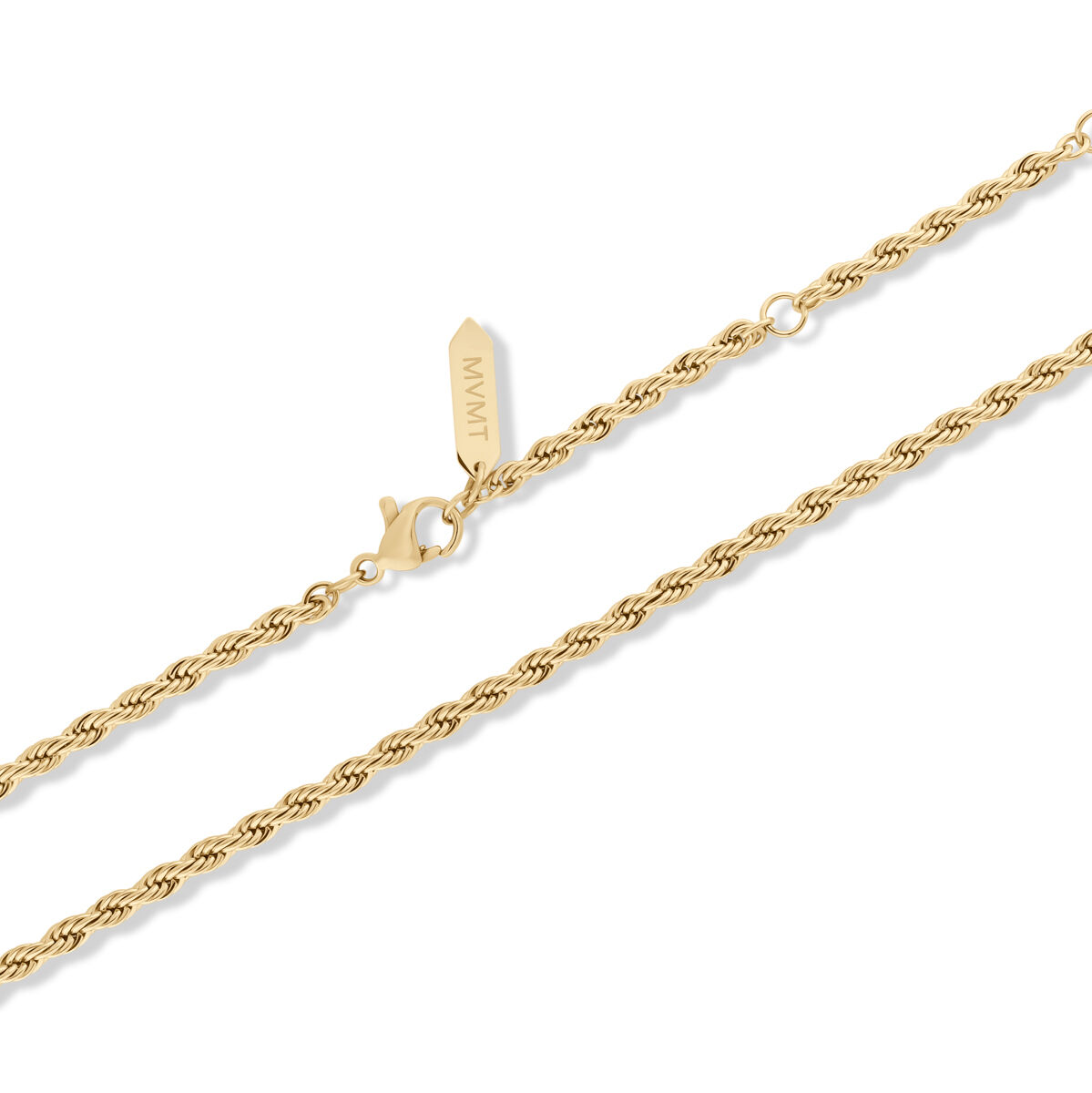 Mvmt Rope Chain Necklace - 2.4MM Gold