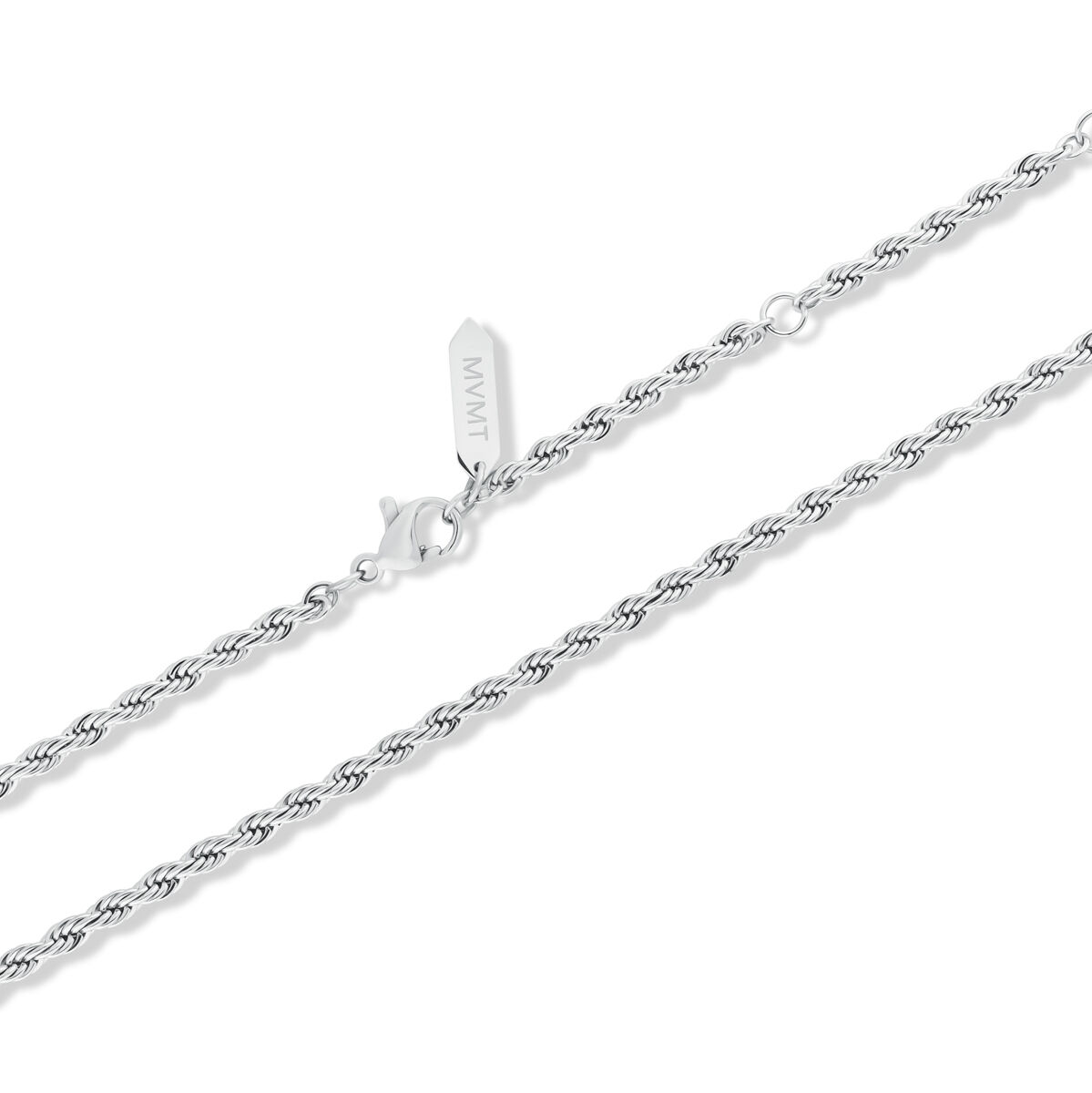 Mvmt Rope Chain Necklace - 2.4MM Silver