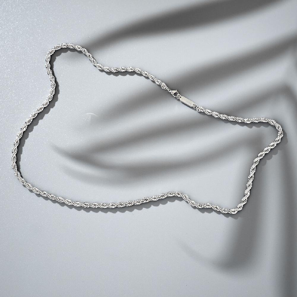 Mvmt Rope Chain Necklace - 3.9MM Silver