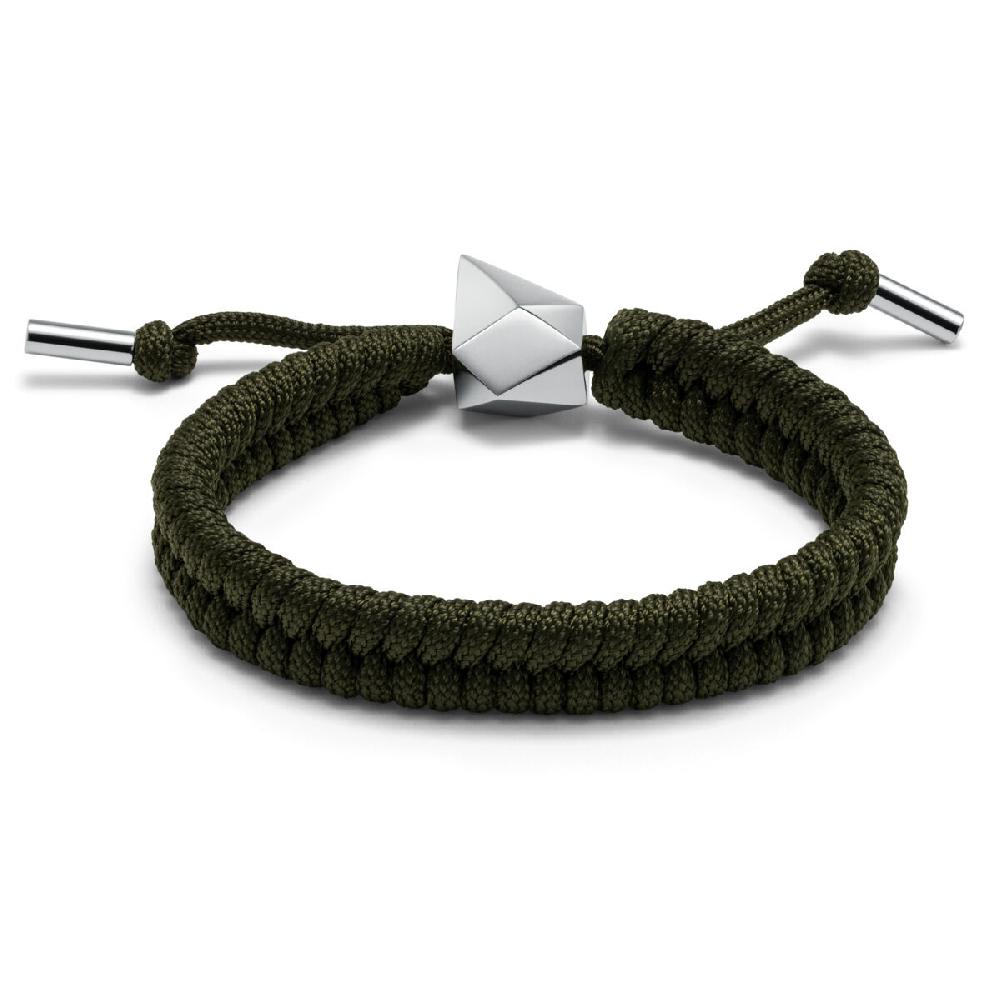 Mvmt Sculpted Shark Tooth Pendant Bracelet Green