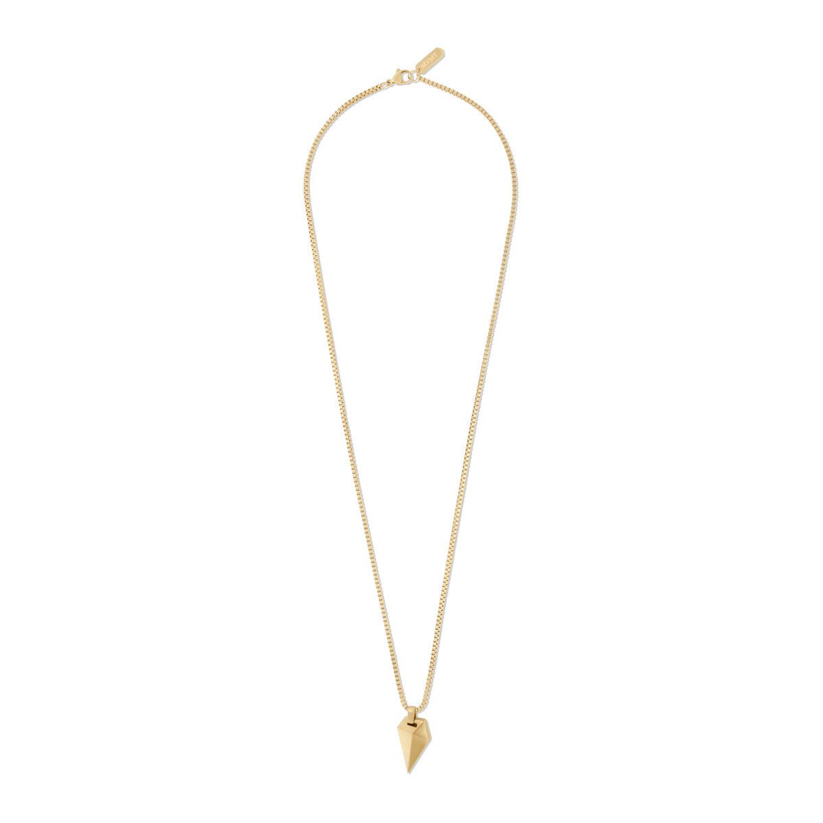 Mvmt Sculpted Shark Tooth Pendant Necklace Gold