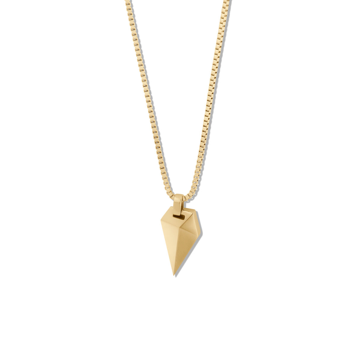 mvmt Sculpted Shark Tooth Pendant Necklace Gold