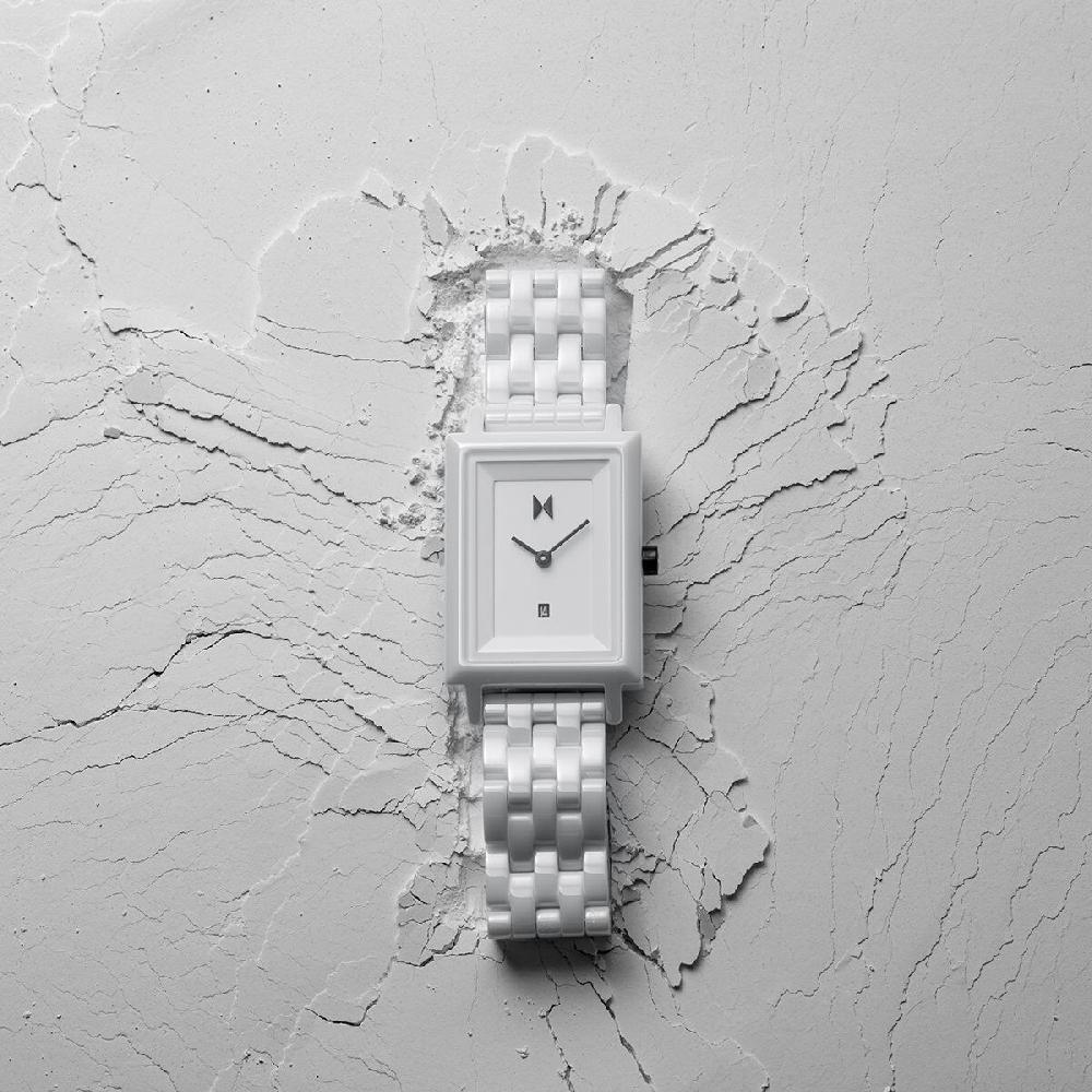 Mvmt Signature Square Ceramic Gloss White | 26MM