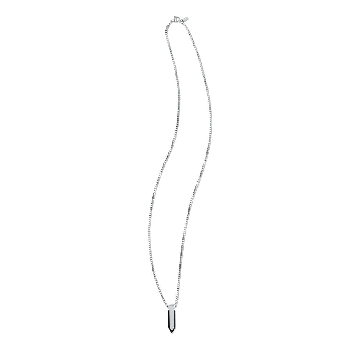 Mvmt Spearhead Necklace Silver + Black