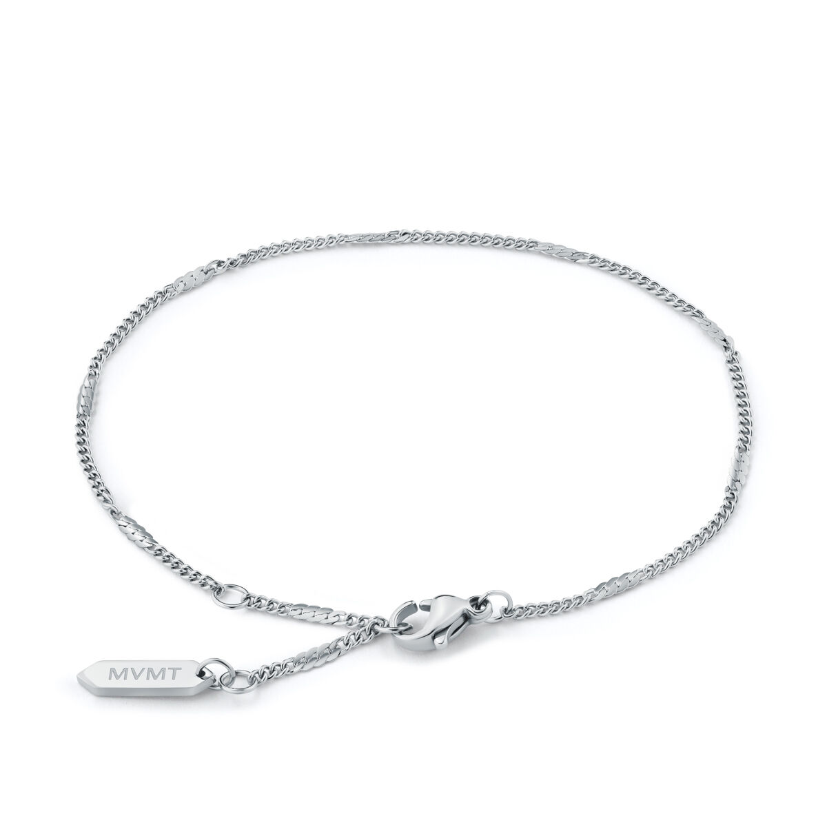 Mvmt Stamped Chain Bracelet Silver