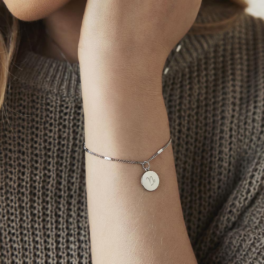 Mvmt Stamped Chain Bracelet Silver