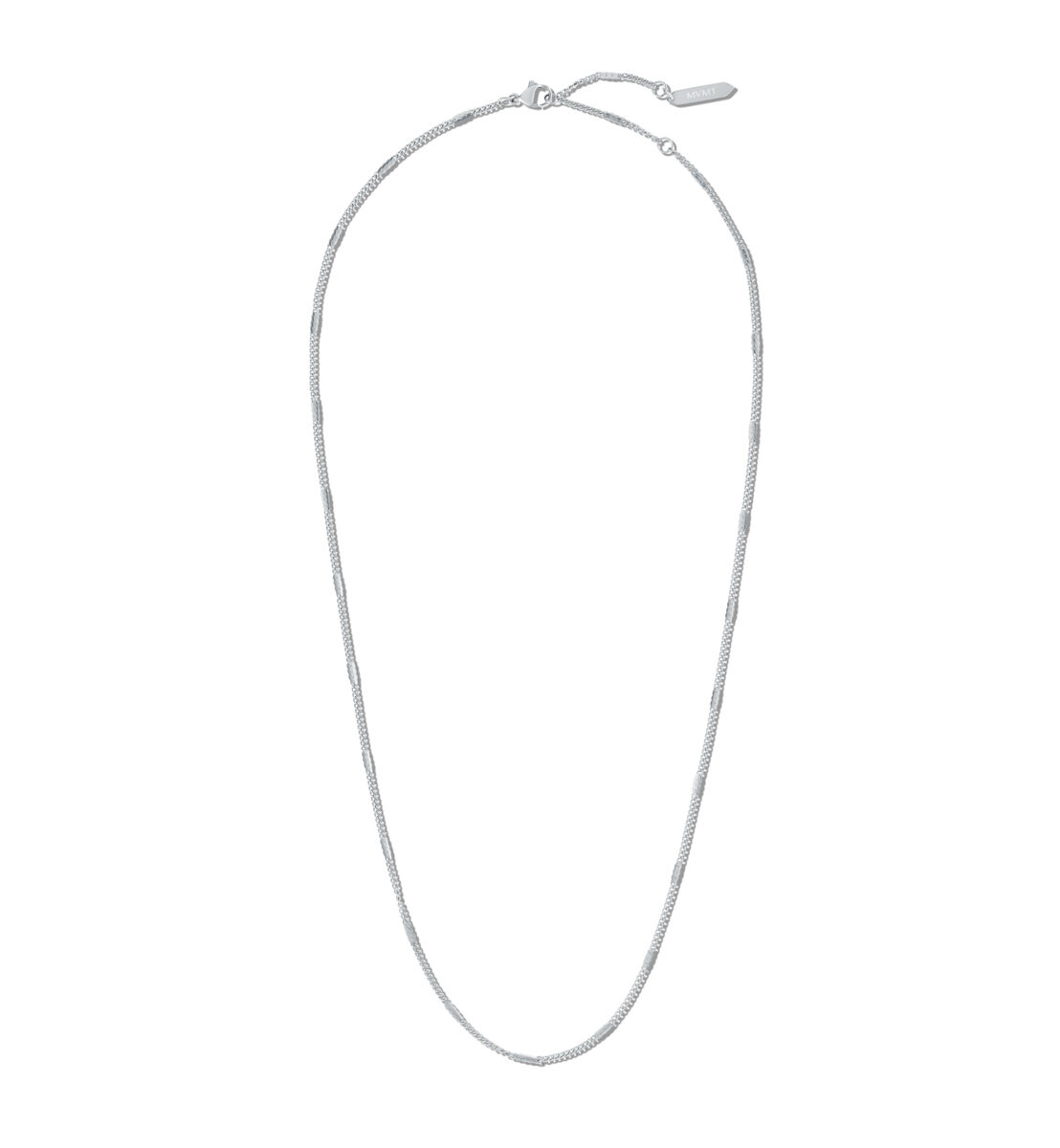 Mvmt Stamped Chain Necklace Silver