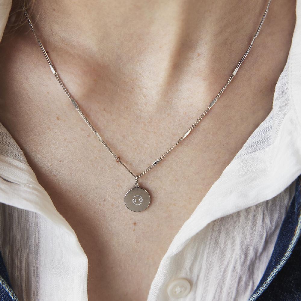 Mvmt Stamped Chain Necklace Silver