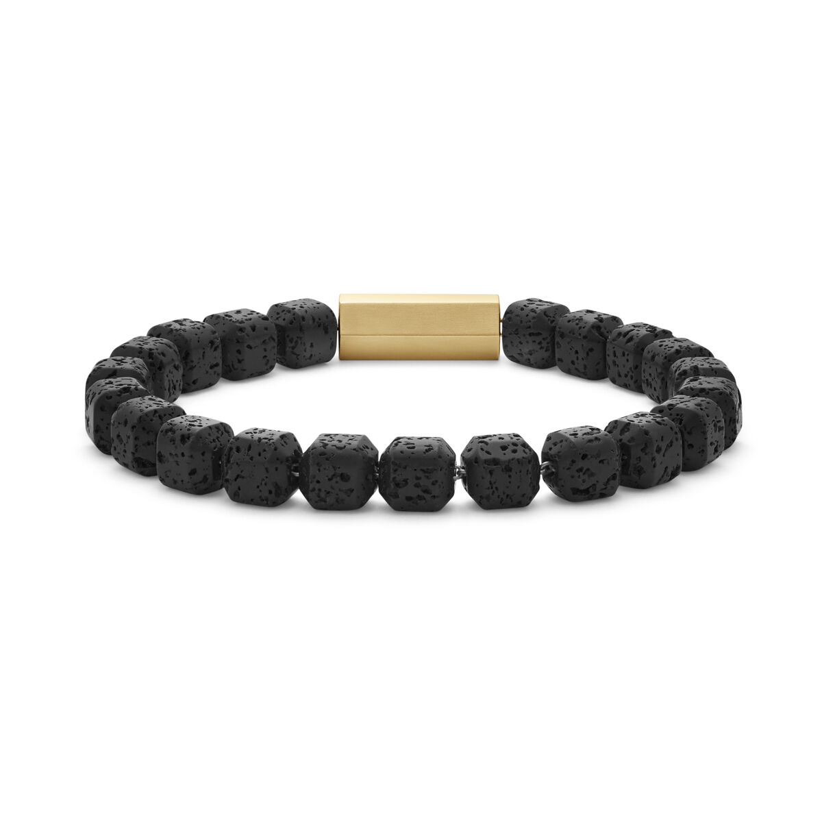 Mvmt Stone Bead Bracelet Lava Rock