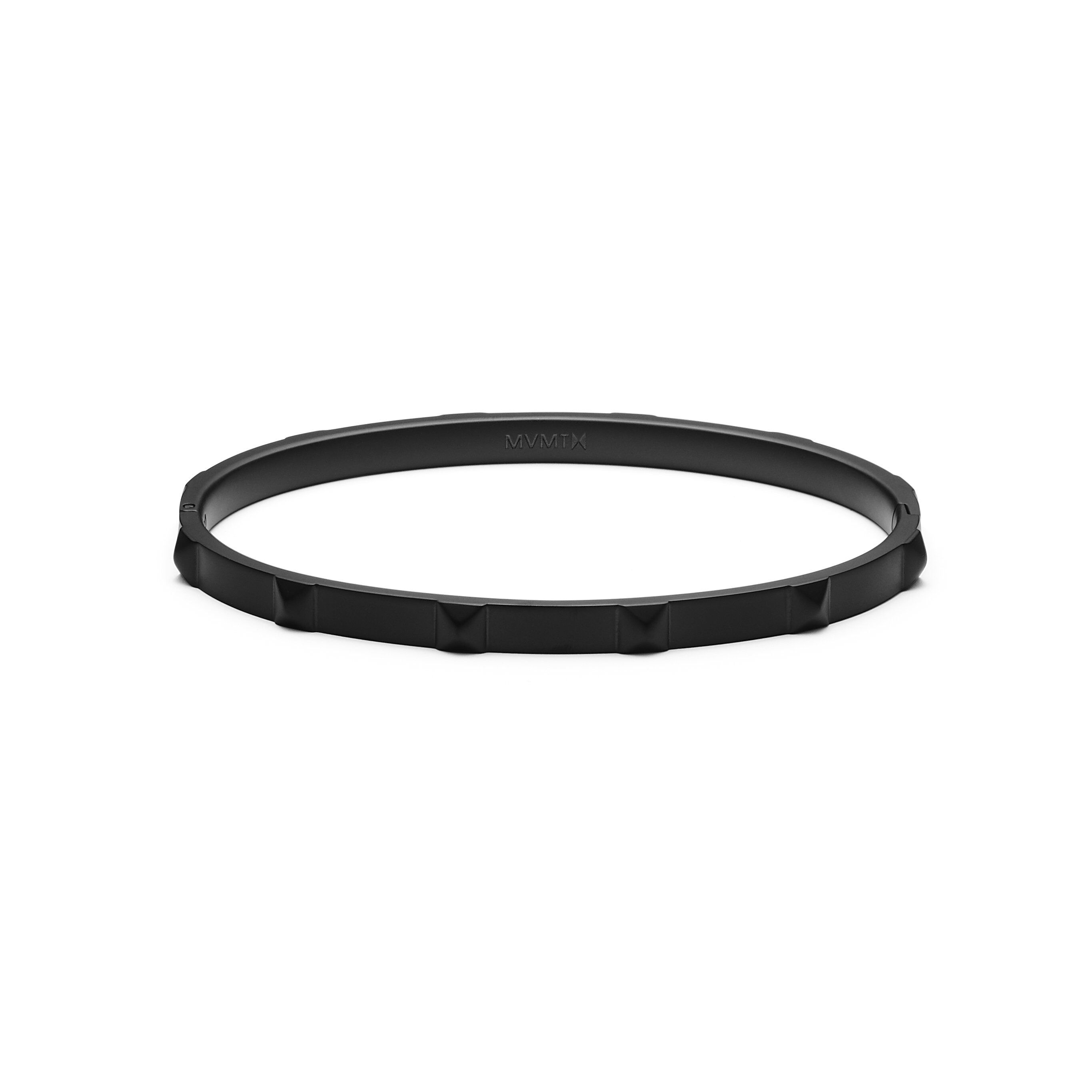 mvmt Stud Bangle Thin Matte Black
