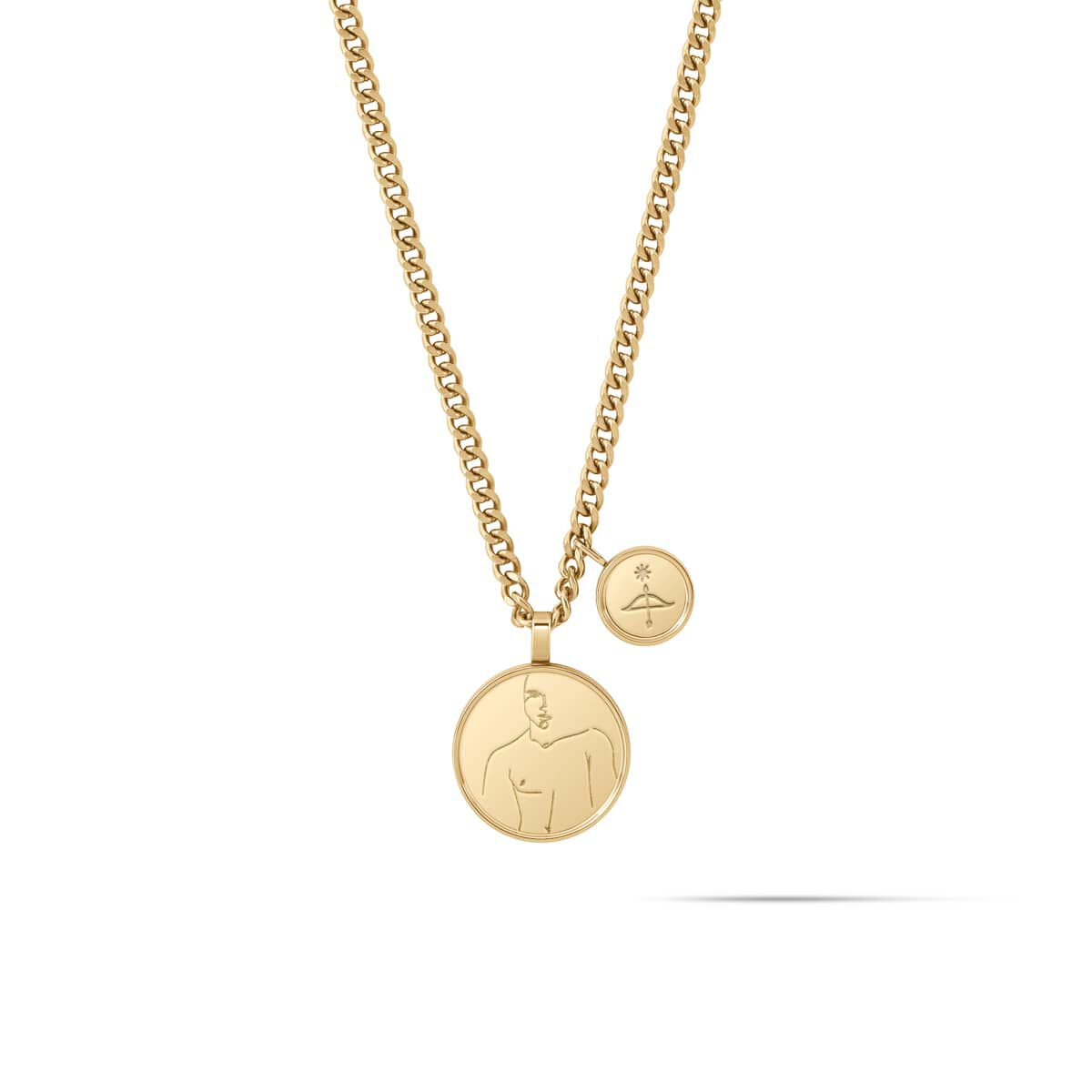 Mvmt Sun & Moon Necklace Gold + Silver