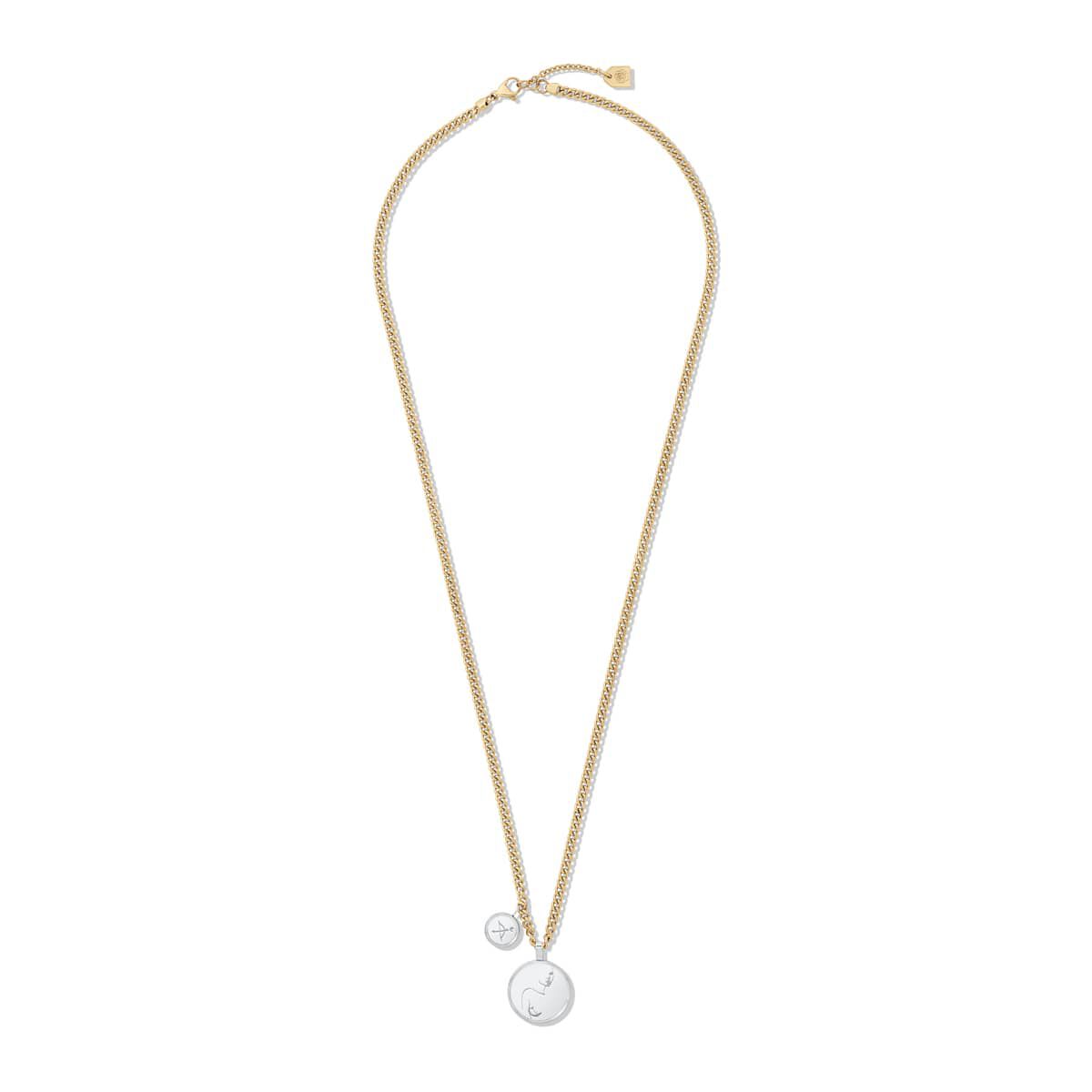Mvmt Sun & Moon Necklace Gold + Silver