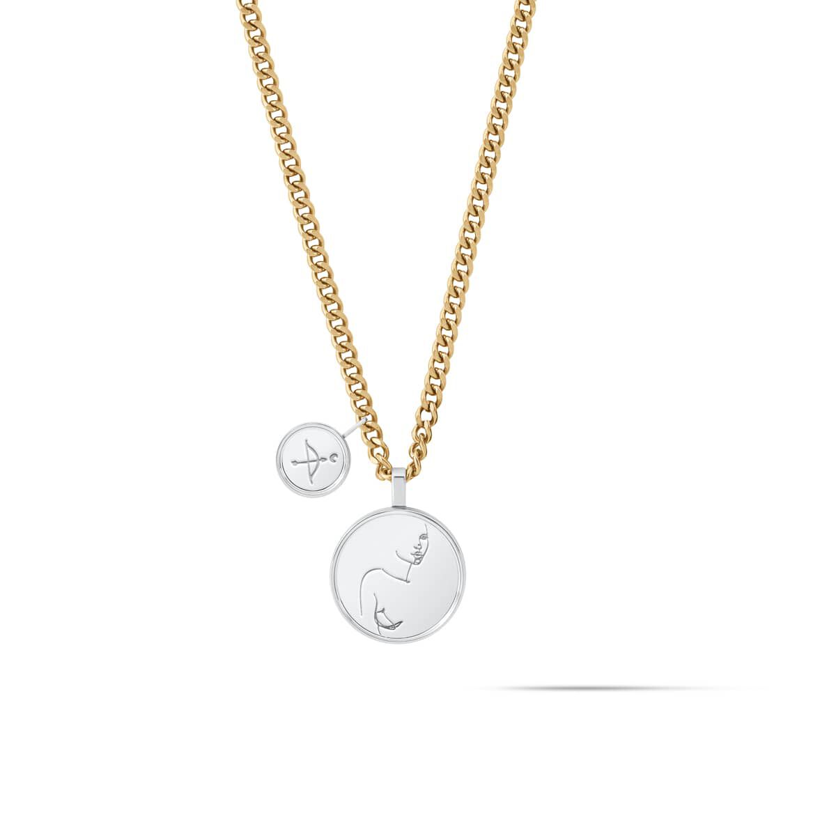 mvmt Sun & Moon Necklace Gold + Silver