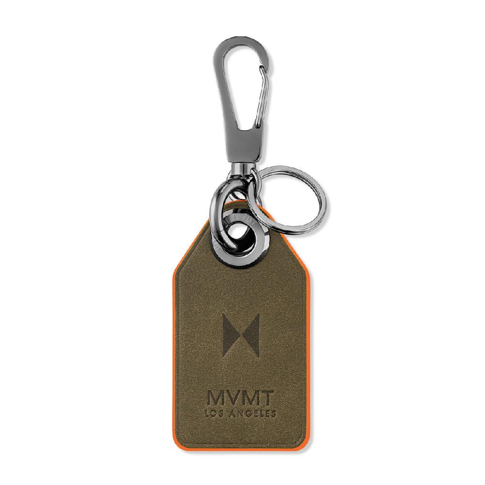 mvmt Tag Keychain Gunmetal + Olive + Orange