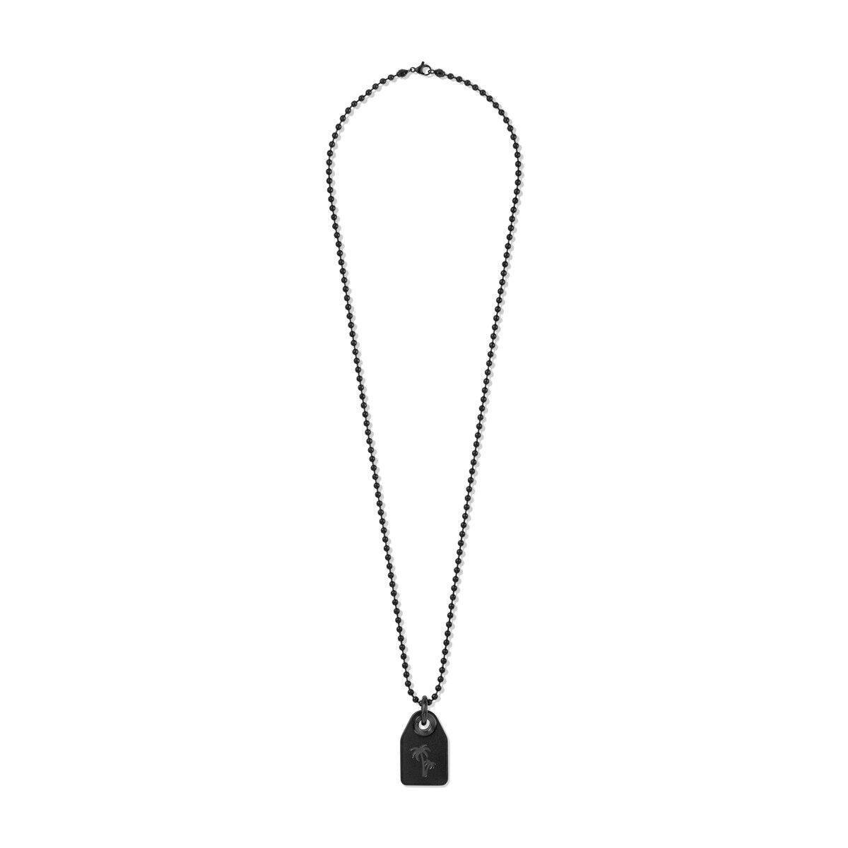 mvmt Tag Necklace Black