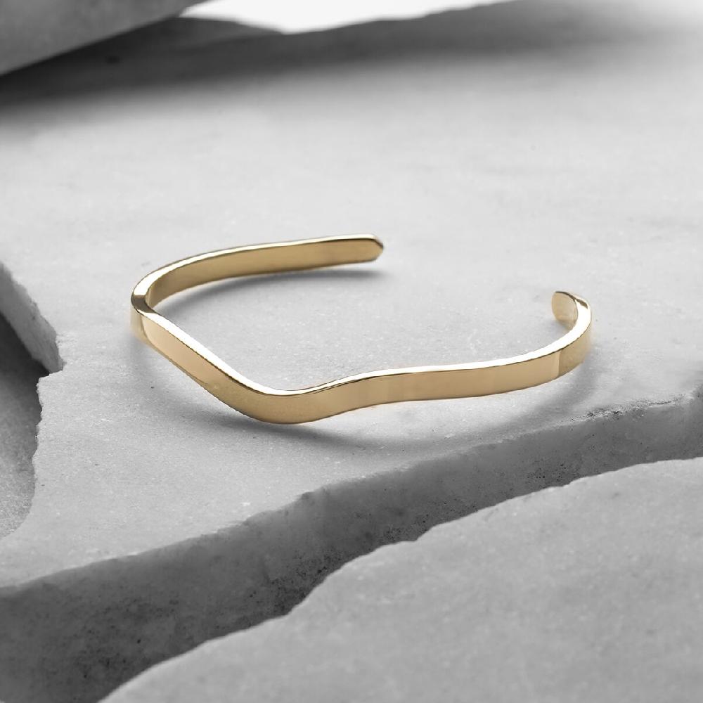 Mvmt Wave Cuff Gold