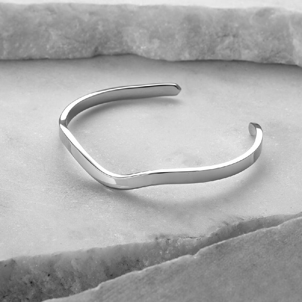 Mvmt Wave Cuff Silver