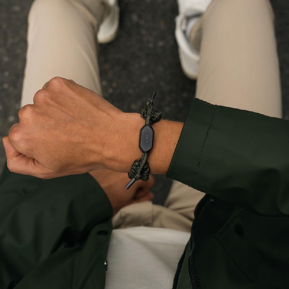 Mvmt Woven Wrap Green + Gunmetal