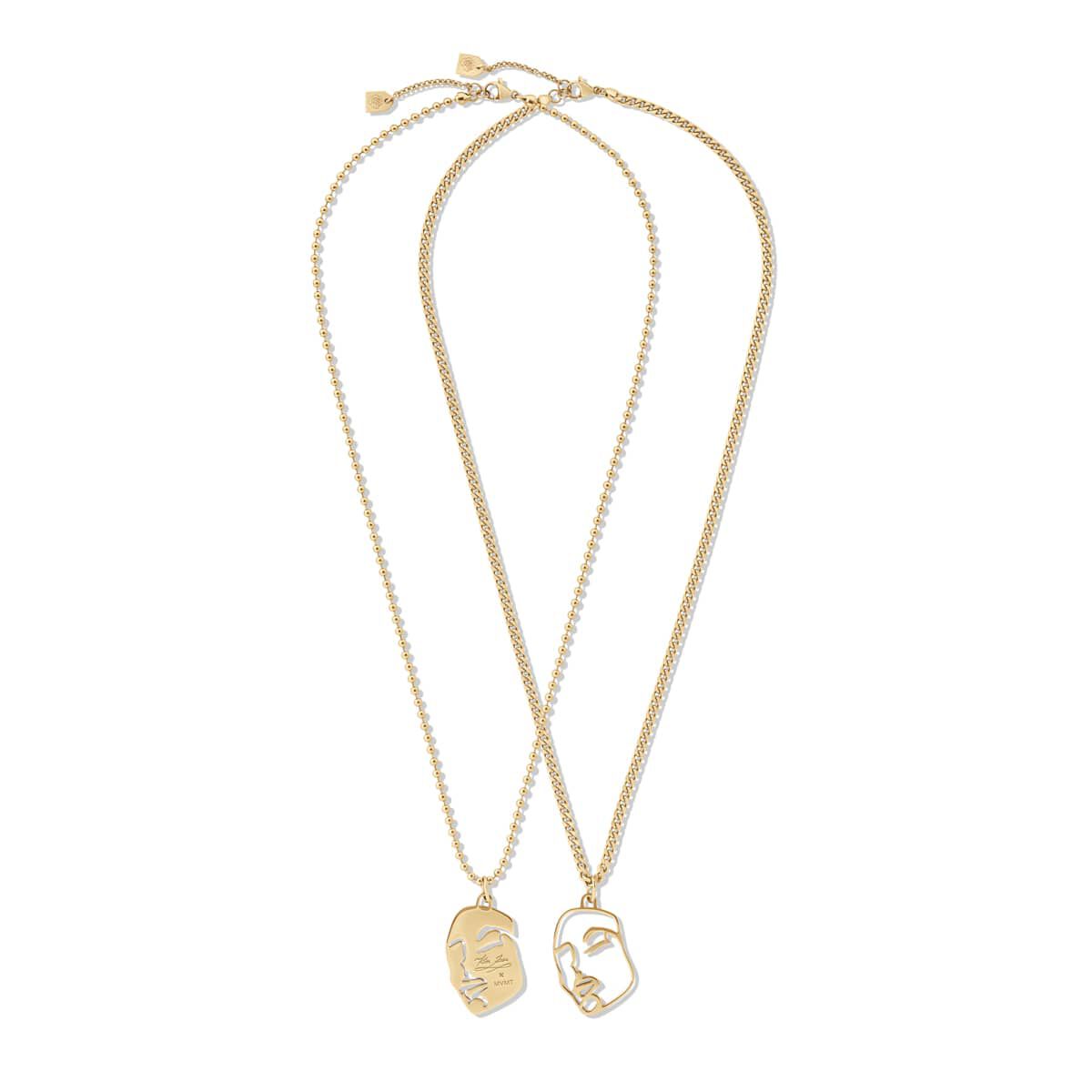 Mvmt Yin & Yang Necklace Set Gold