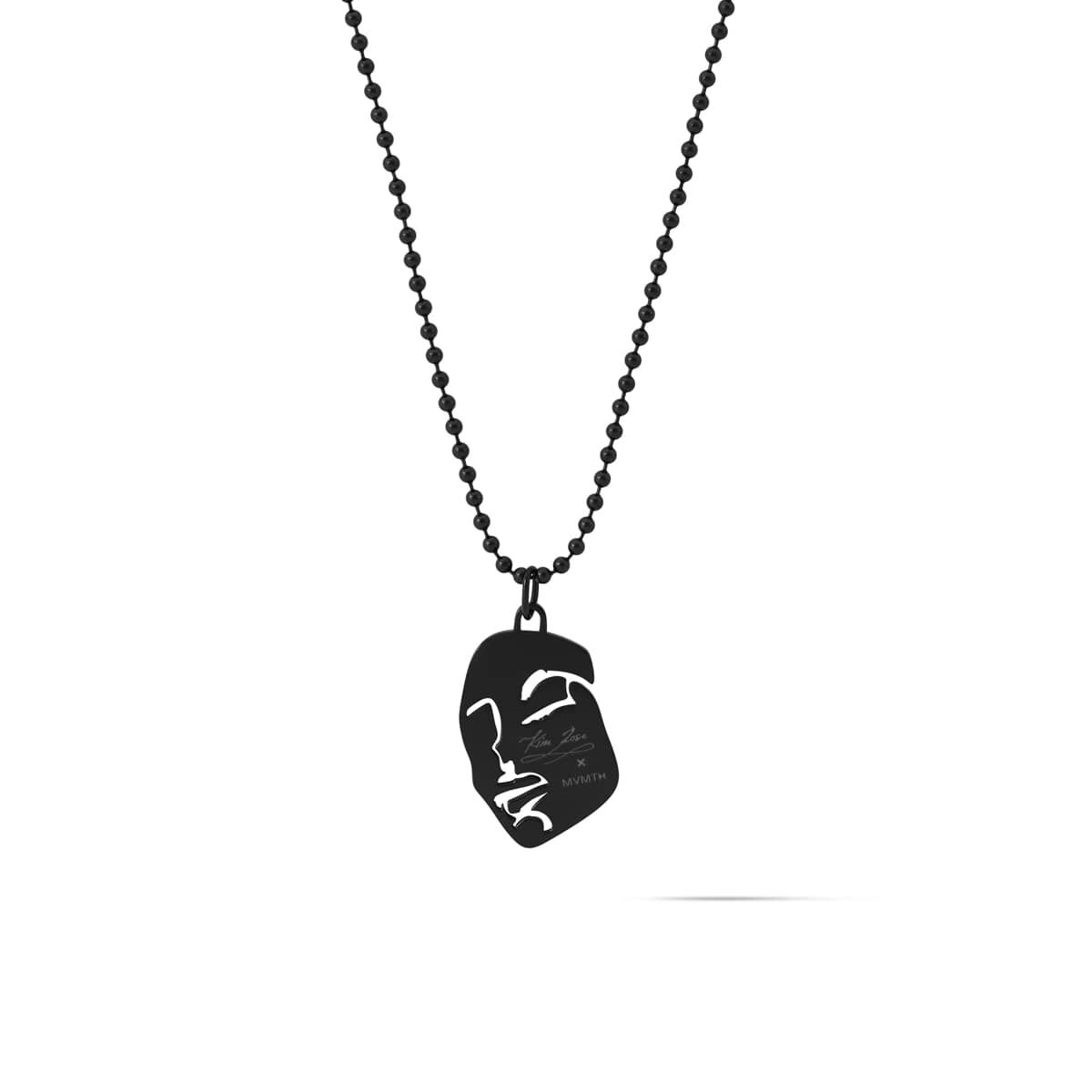 Mvmt Yin & Yang Necklace Set Silver + Black