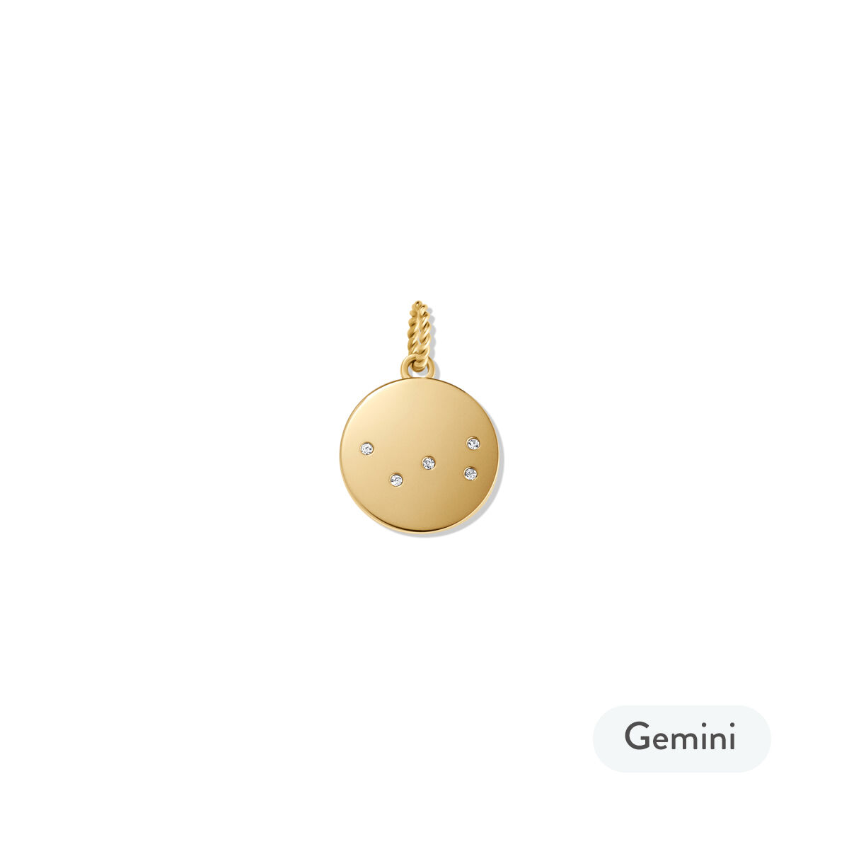 Mvmt Zodiac Charm - Gemini Gold