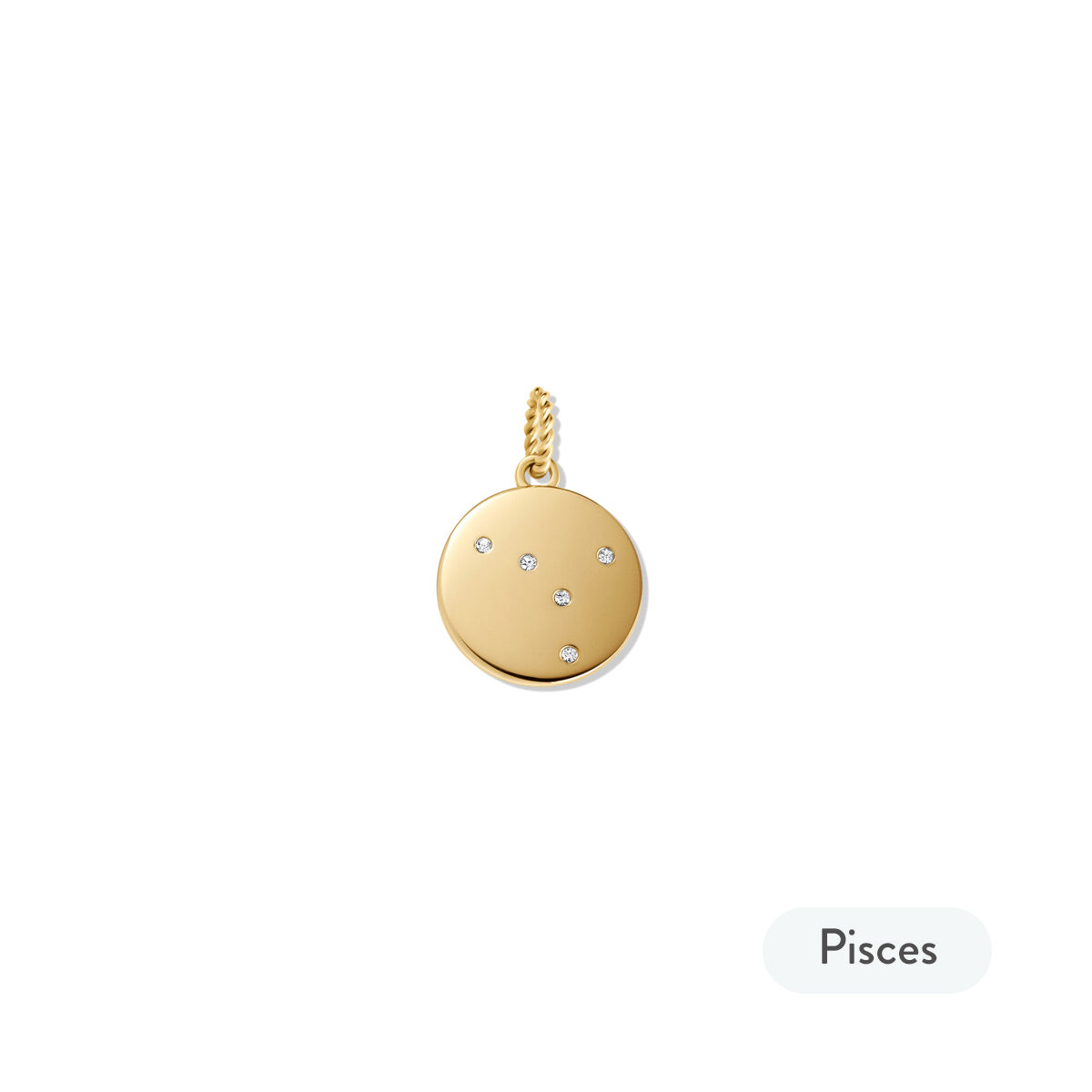 Mvmt Zodiac Charm - Pisces Gold