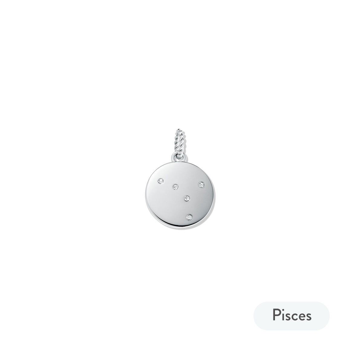 Mvmt Zodiac Charm - Pisces Silver