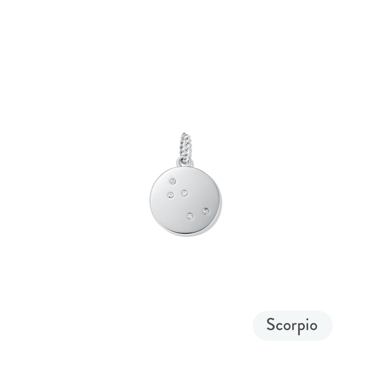 Mvmt Zodiac Charm - Scorpio Silver