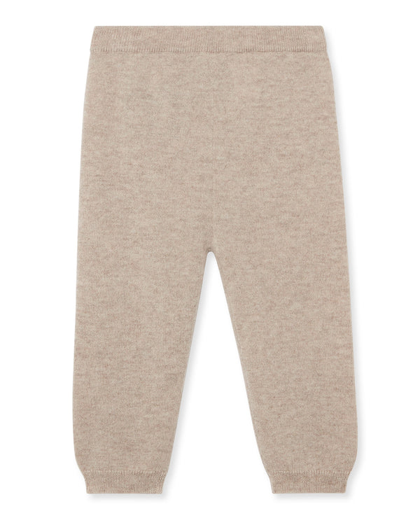 n.peal Bear Pocket Cashmere Leggings In Light Oatmeal Brown