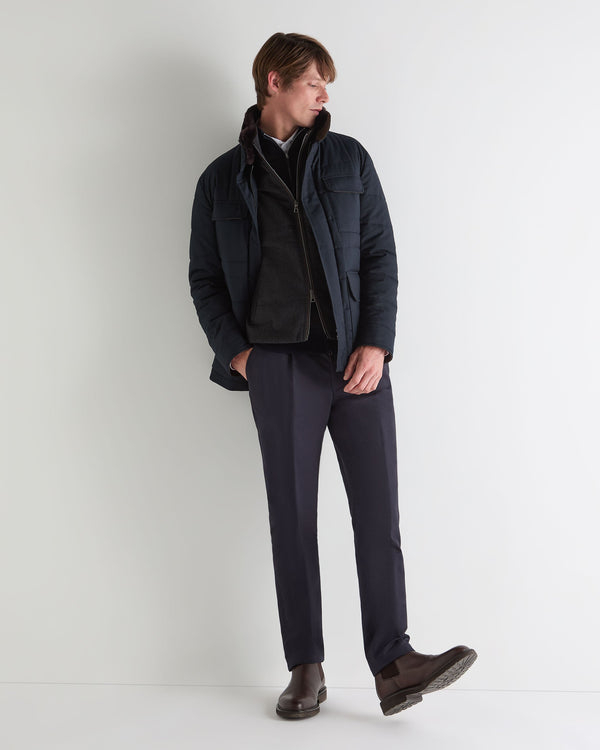 N.peal Men's Belgravia Cashmere Gilet In Dark Charcoal Grey