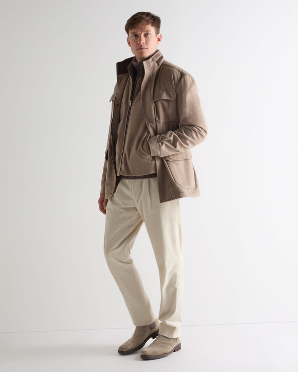 N.peal Men's Belgravia Cashmere Gilet In Taupe Brown