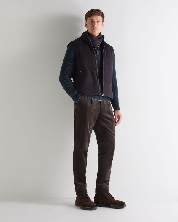 N.peal Men's Belgravia Cashmere Quilted Gilet In Navy Blue