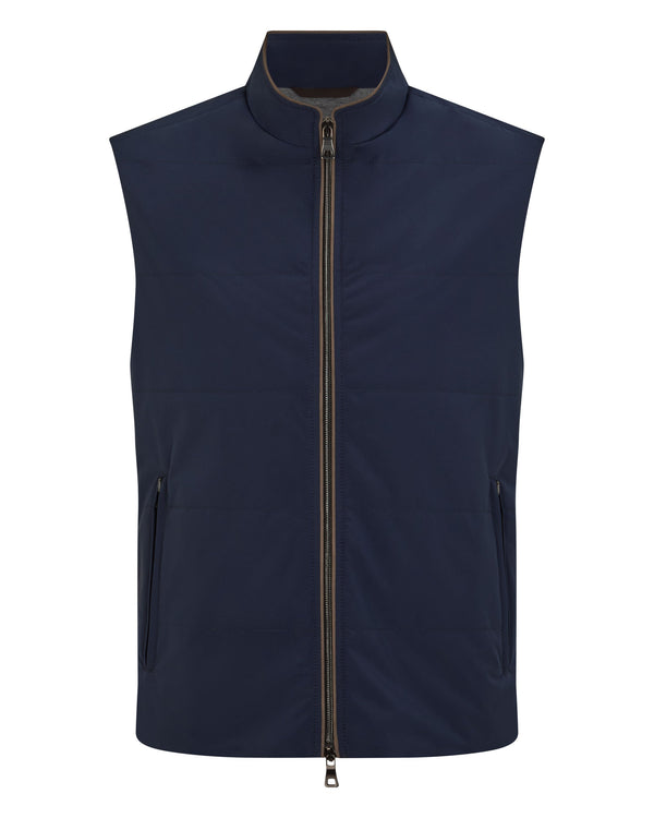 N.peal Men's Belgravia Weatherproof Gilet In Navy Blue