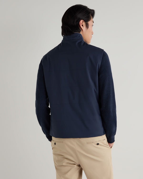 N.peal Men's Belgravia Weatherproof Gilet In Navy Blue