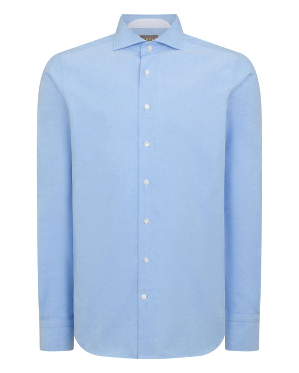 N.peal Men's Cannes Soft Cotton Flannel Shirt In Blue