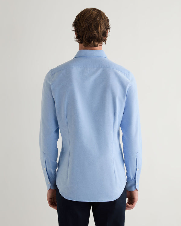 N.peal Men's Cannes Soft Cotton Flannel Shirt In Blue