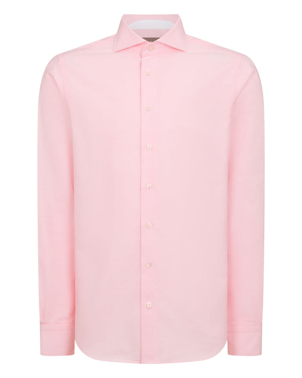N.peal Men's Cannes Soft Cotton Flannel Shirt In Pink