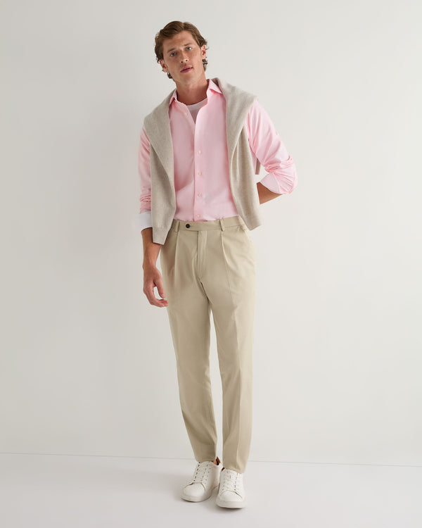 N.peal Men's Cannes Soft Cotton Flannel Shirt In Pink