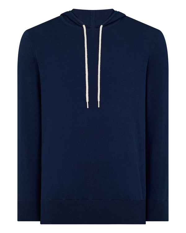 N.peal Men's Cotton Cashere Silk Hoodie In French Blue
