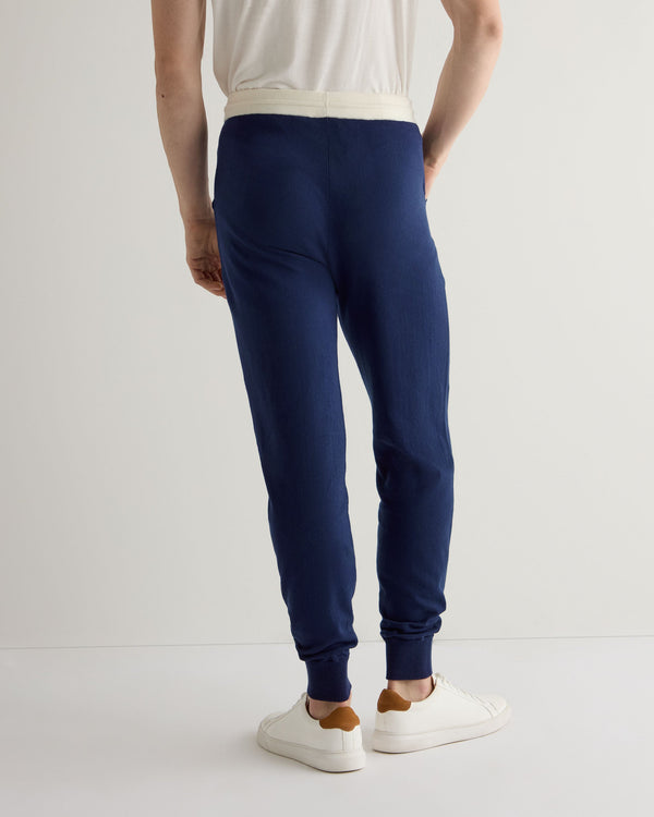 N.peal Men's Cotton Cashmere Silk Jogger In French Blue