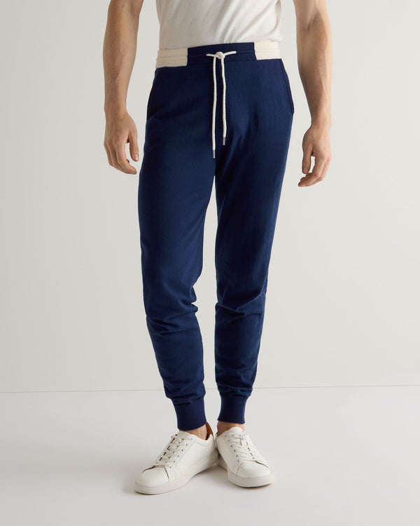 n.peal Men's Cotton Cashmere Silk Jogger In French Blue