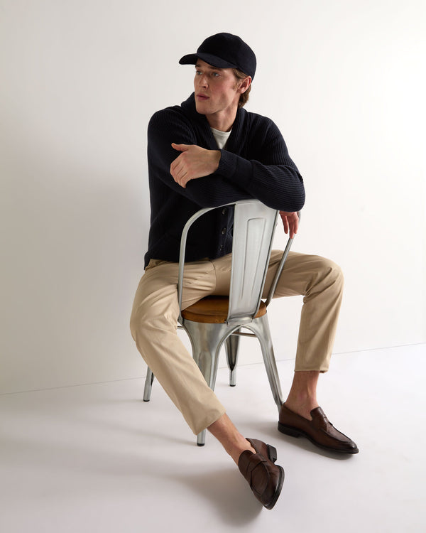 N.peal Men's Kensington Cashmere Cardigan In Navy Blue